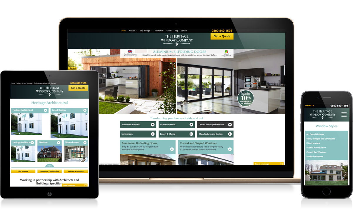 Adams Group -Heritage Windows - Digital Marketing and Website