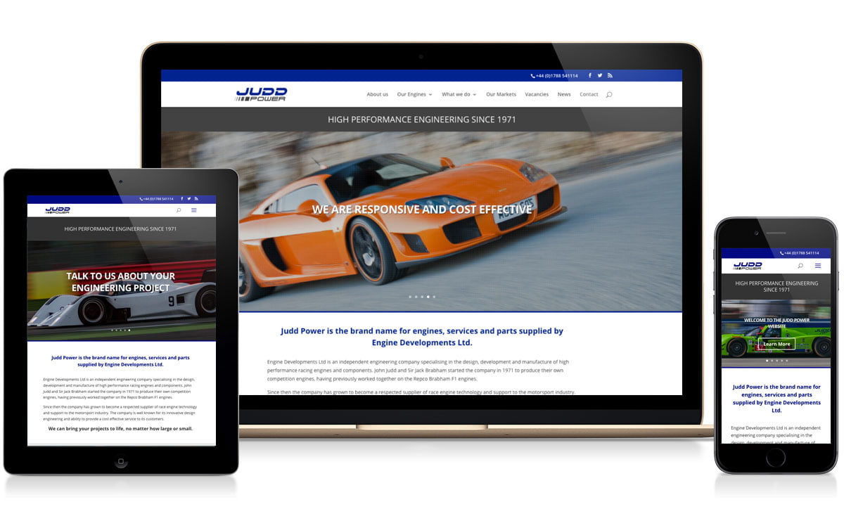 Adams Group -Judd Power - Racing Engines Website