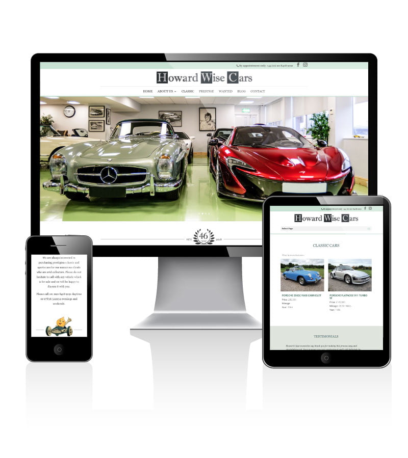 Adams Group -Howard Wise - Classic Car Dealer Website