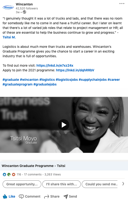 video on social media