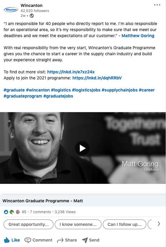 video on social media